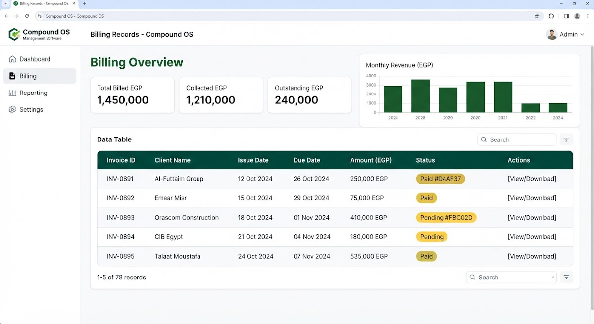 Billing & Finance
